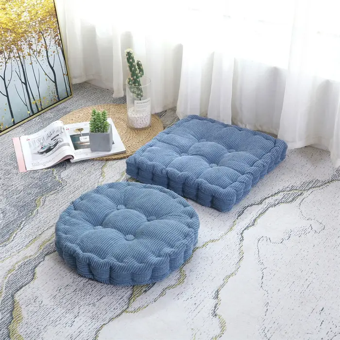 Coussin carré de méditation pour s'asseoir au sol
