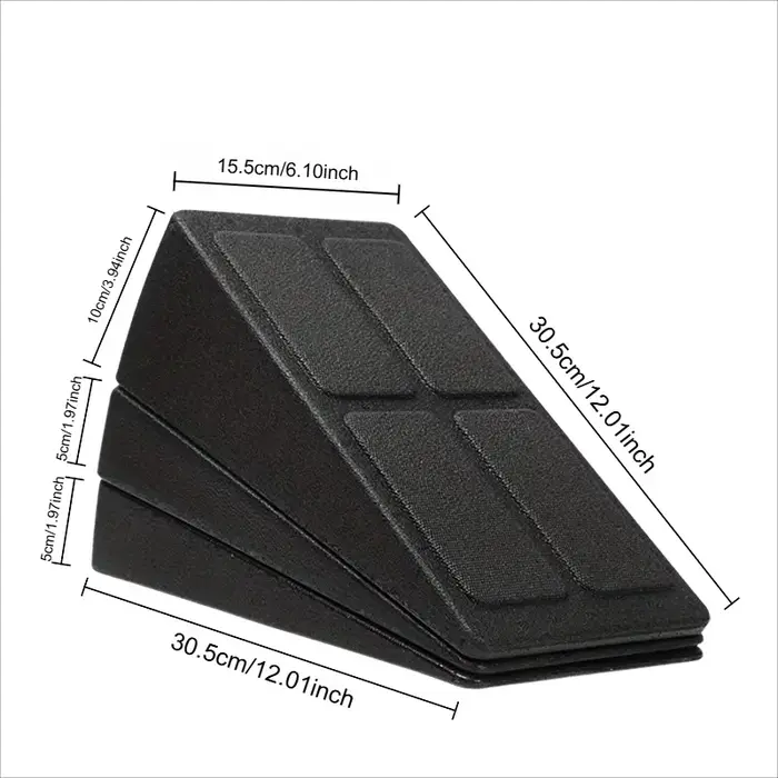 3 pièces/ensemble briques de Yoga Squat blocs de cale bloc rampe Deadlift planche inclinée réglable antidérapant mollet pied civière pour exercice salle de sport