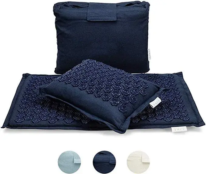 Tapis de Yoga de Massage en lin naturel