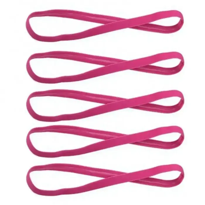 5 pièces couleur bonbon femmes hommes Yoga bandes de cheveux Sport bandeau filles