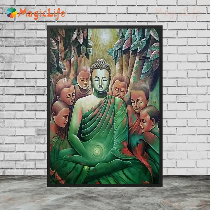 Affiches murales de bouddha en méditation, Religion bouddhiste, images murales pour salon, affiche n