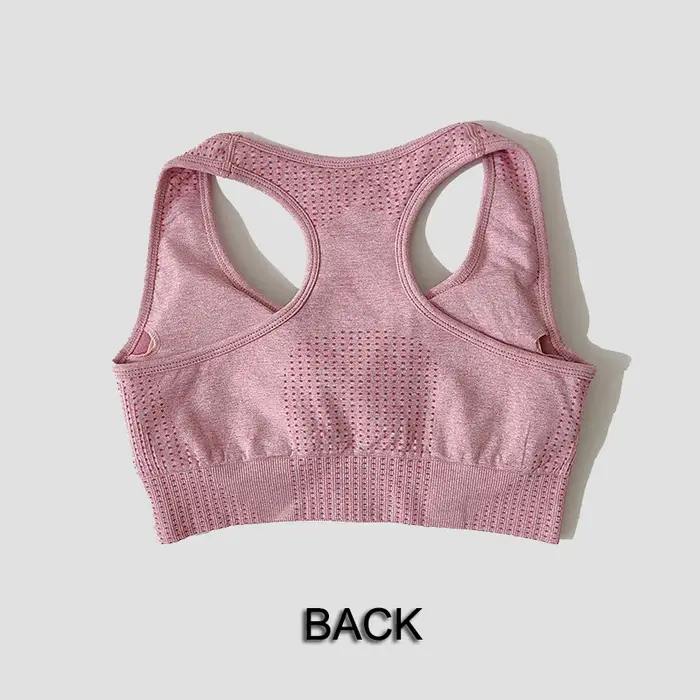 Soutien-gorge de sport sans couture pour femmes, haut court de gymnastique, Fitness, course à pied, 