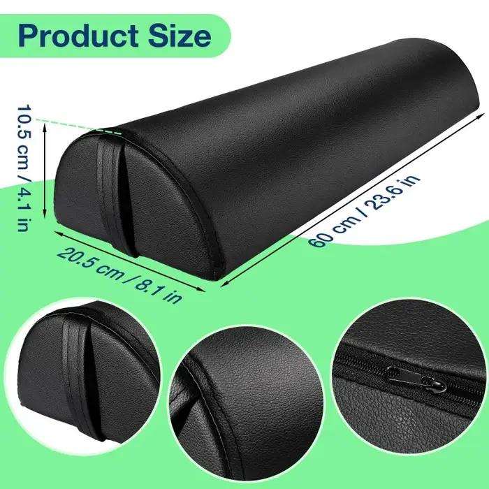 Coussin de soutien semi-circulaire pour table de massage avec poignées