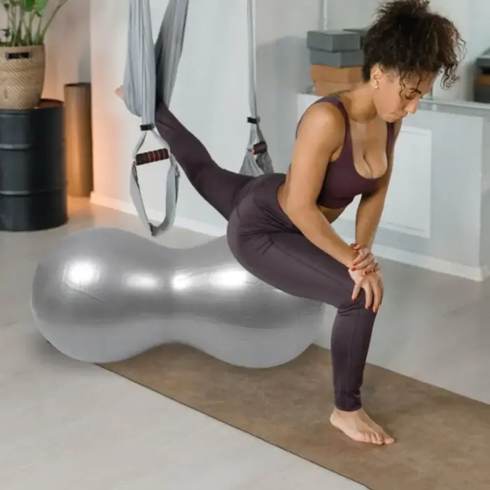Ballon de yoga anti-explosion épaissi en PVC avec pompe