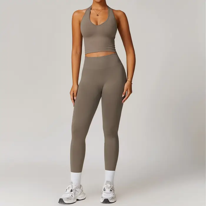 2 pièces ensemble de Yoga sans couture vêtements de sport vêtements de sport costumes de Yoga pour f