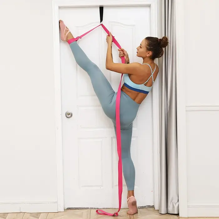 Sangle d'étirement de jambe de flexibilité de porte pour femmes, pour entraîneur de danse de joie de