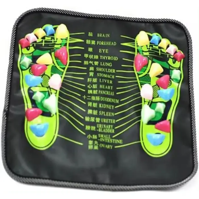 Tapis de Massage des pieds haut de gamme avec plaque de pression des doigts et chemin pavé simulé pour apaiser
