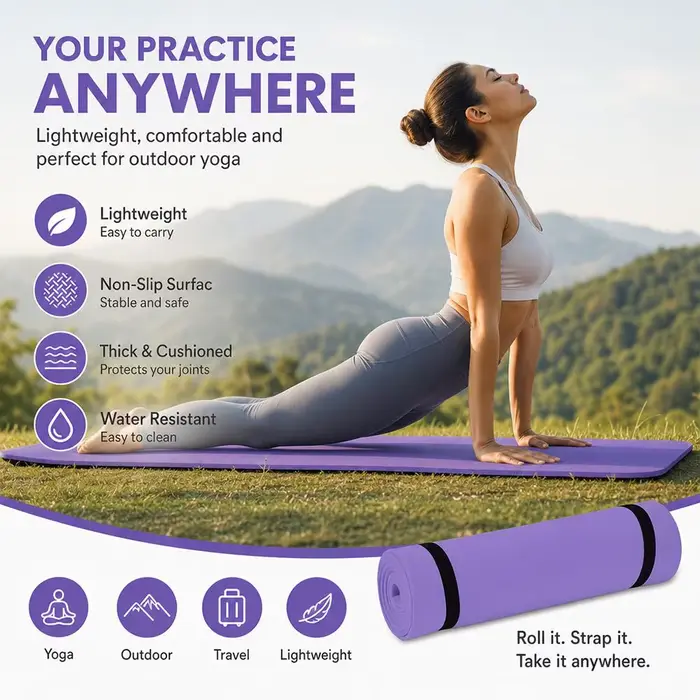 Tapis de yoga épais en EVA