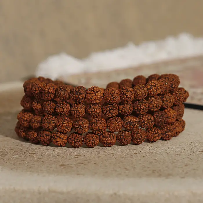 6/8/10mm Rudraksha perles méditation Mala perle fabrication de bijoux Chakras de prière 108 pièces B