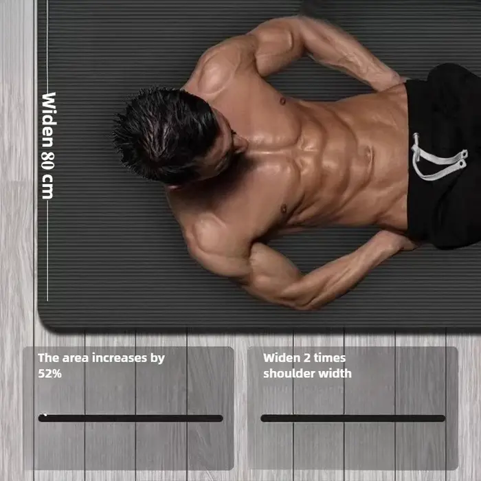 Tapis de yoga extra large 80 x 200 cm pour hommes