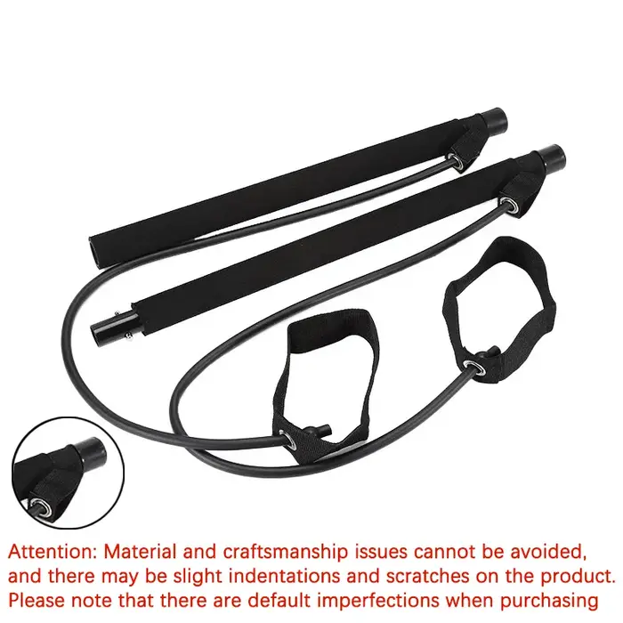 Kit de Pilates avec bandes de résistance, Yoga Pilates multifonctionnel, Kit de résistance Portable