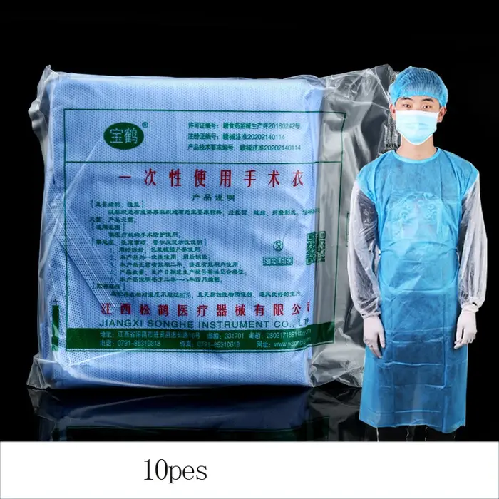 Vêtements chirurgicaux stériles jetables à usage médical