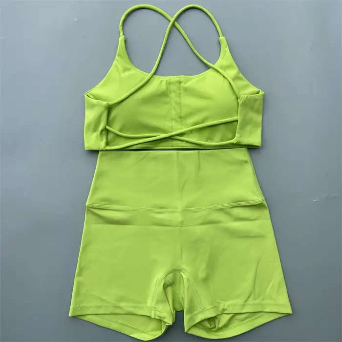 Ensemble short de Yoga deux pièces pour femmes