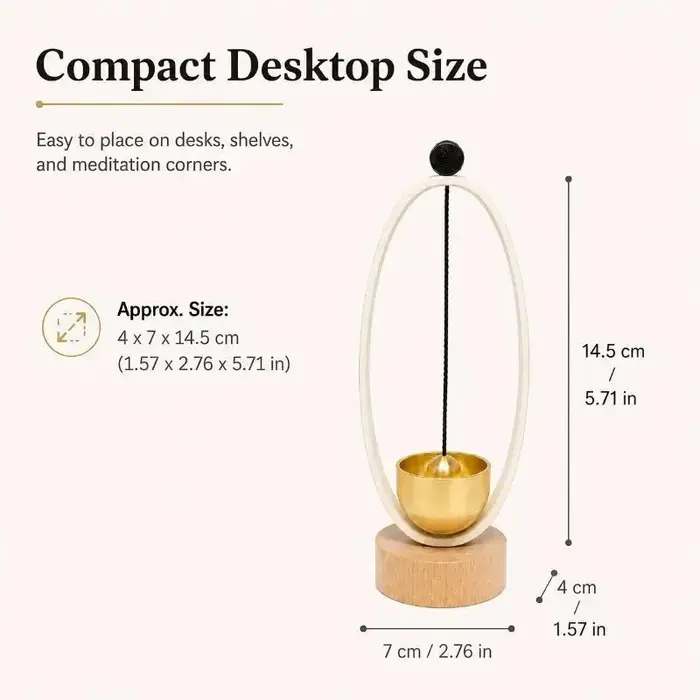 Carillon de Yoga, Son Apaisant, Bol Chantant pour la Pratique de la Méditation, Soulagement du Stress, Utilisation Spirituelle à Domicile