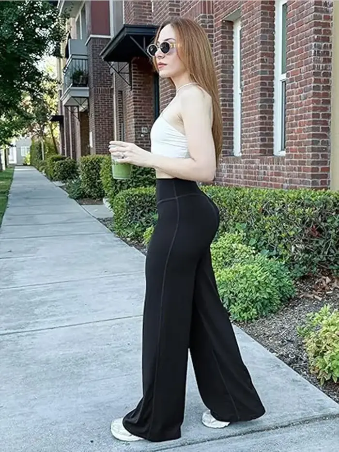 Pantalon de yoga Pilates à jambe droite