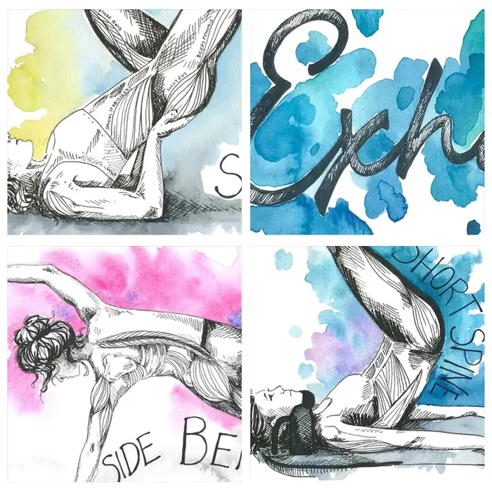 Tableau d'entraînement de Yoga Pilates
