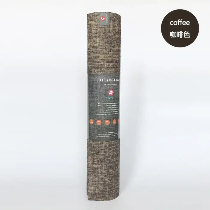 Tapis de yoga en jute naturel, tapis de yoga en jute naturel écologique