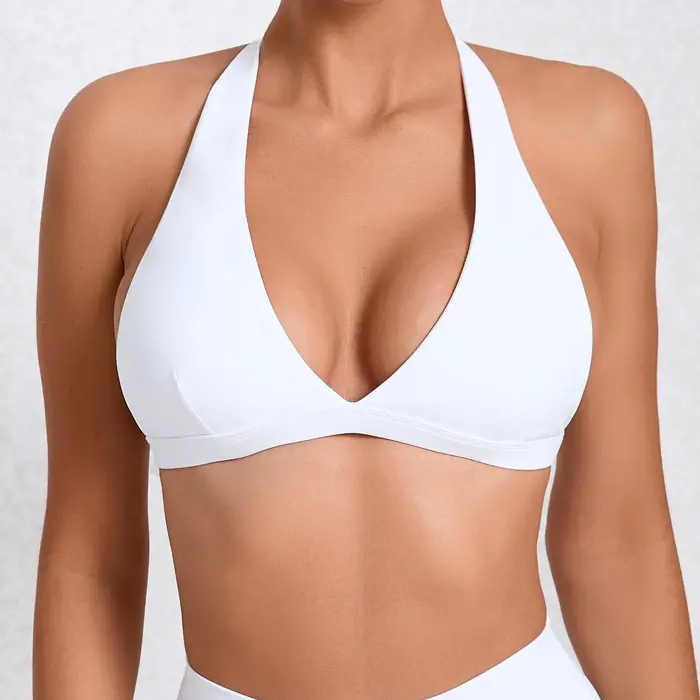 Soutien-gorge de Sport Sexy à col en v pour femmes