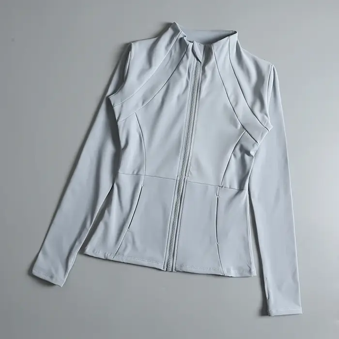 Manteau de yoga à manches longues pour dames, vêtements de yoga pour dames, haut élastique, lâche, e