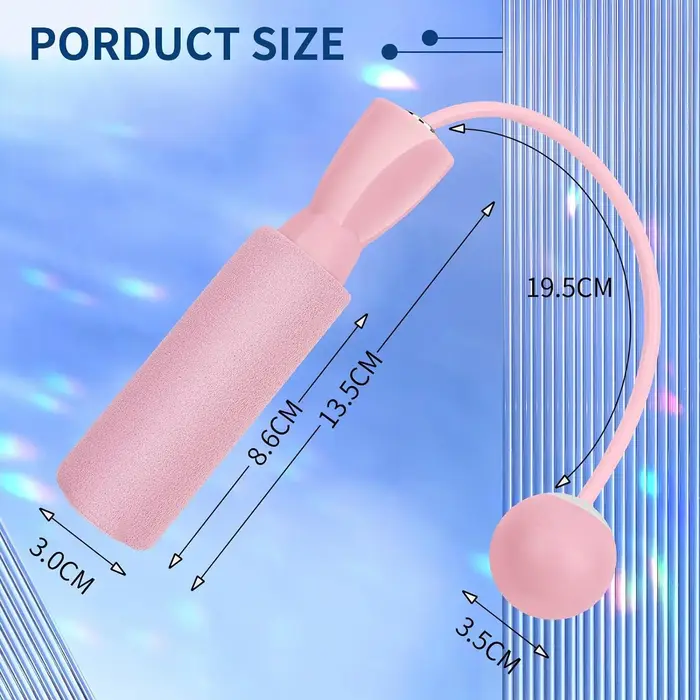 Corde à sauter sans fil lourde, corde à sauter de Fitness avec grande balle, adaptée aux Sports d'intérieur domestiques, combustion des graisses