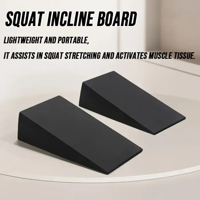 1 paire conception inclinée Yoga Squat cale réglable stabilité entraînement mollet étirement planche inclinée jambes récupération mollet extensible