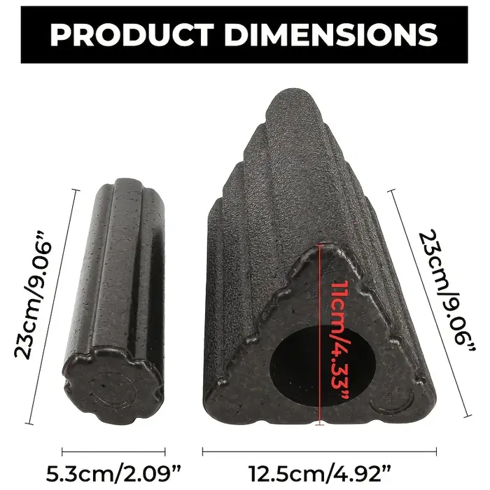 Blocs de Yoga 2 en 1, rouleau triangulaire en mousse EPP