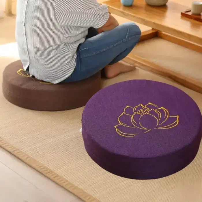 Coussin en lin pour Yoga et méditation