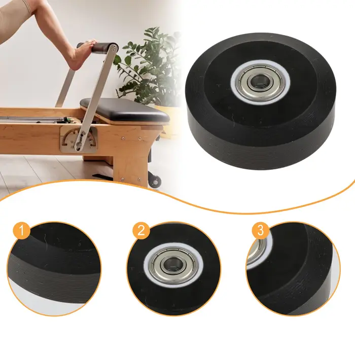 Roue de réformateur Pilates 48mm 58mm 70mm, Installation facile avec roulement, roue de lit Pilates, équipement de Fitness, accessoires, pièces de rechange