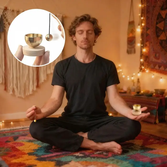 Bol chantant en laiton pour la méditation et le yoga