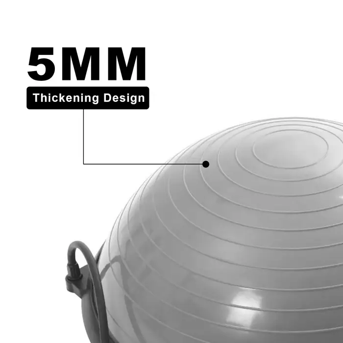 Demi-ballon d'exercice pour l'équilibre avec bande de résistance et pompe / Yoga / Air Dome / Fitness