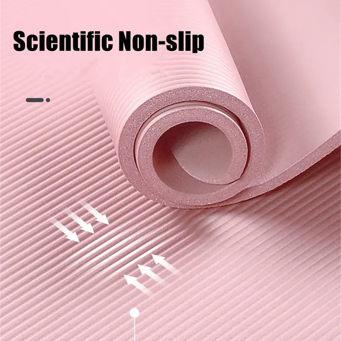 Tapis de Yoga NBR rose plus épais