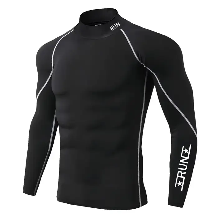 T-shirt de Compression pour hommes, chemises à séchage rapide, sous-vêtements de Fitness, hauts de m