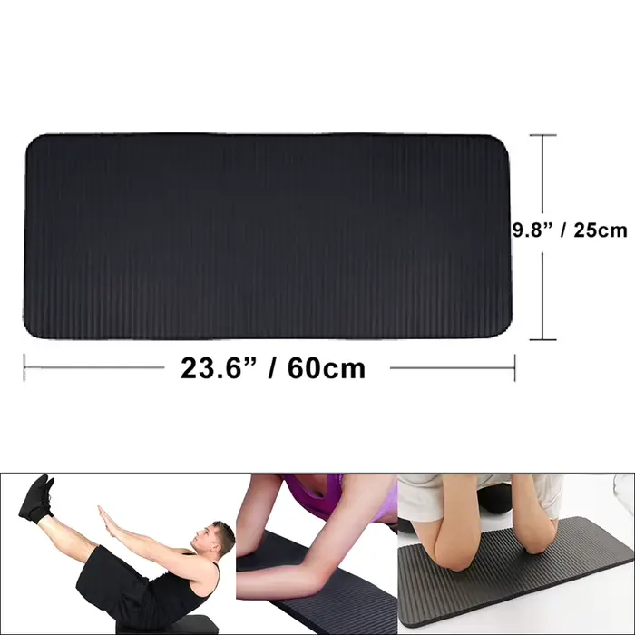 Genouillère de Yoga Extra épaisse de 1.5cm, coussinets de Yoga en mousse antidérapantes, tapis de Fi