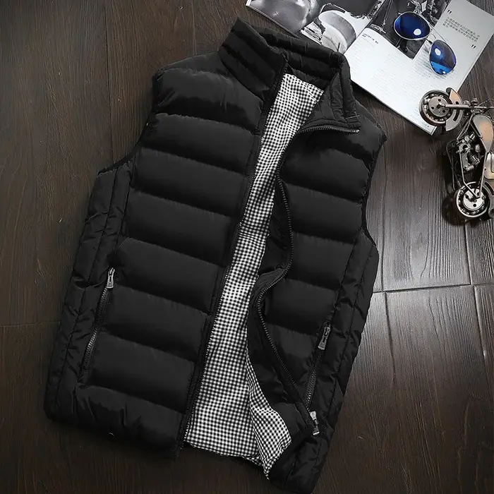 Marque vêtements coton rembourré grande taille hommes gilet hommes gilet hommes veste sans manches g