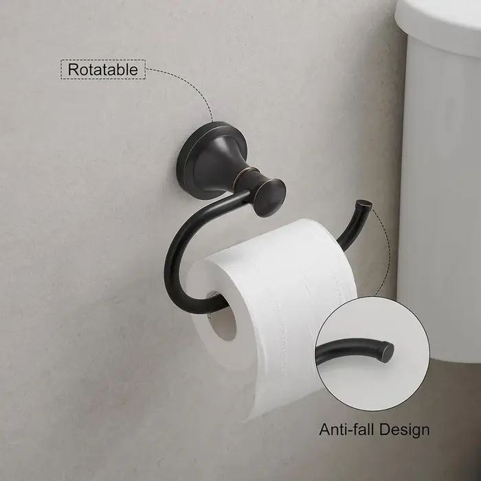 Porte-papier hygiénique chromé