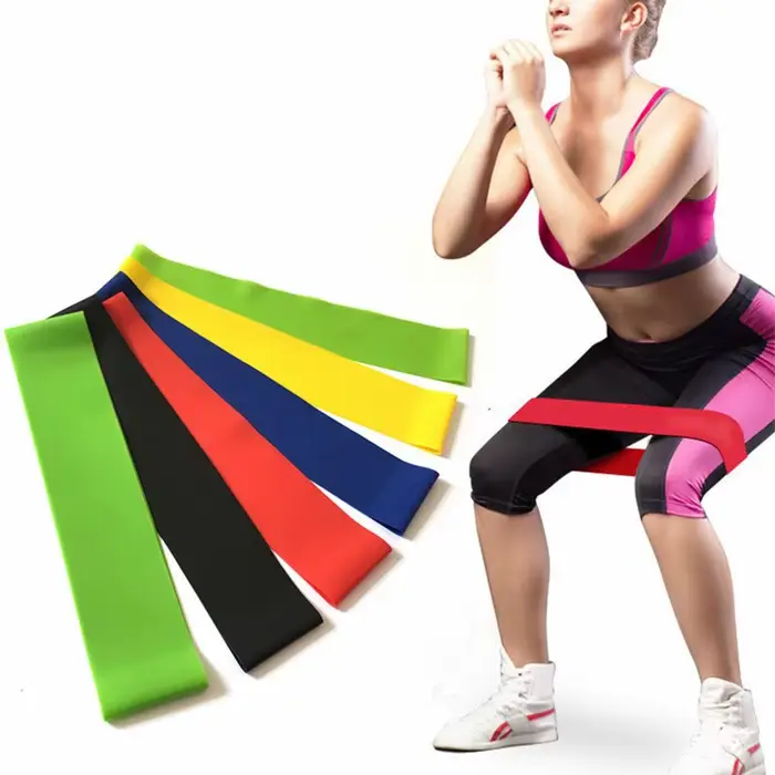 Lot de 5 pièces de ceinture de tension élastique pour le yoga