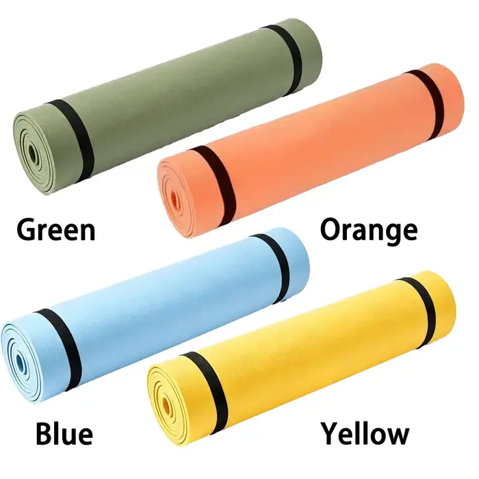 Tapis de yoga antidérapant 180x50cm, épais et portable, pour exercices de fitness, yoga et gymnastique