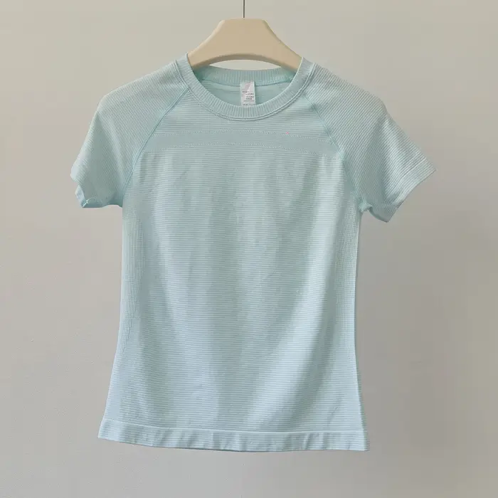 Vêtements de yoga, hauts de sport à manches courtes pour femmes, vêtements de fitness respirants à séchage rapide, collants de course à pied à haute élasticité