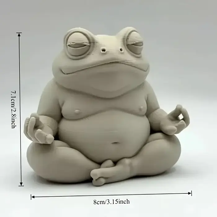 Une grenouille Zen potelée