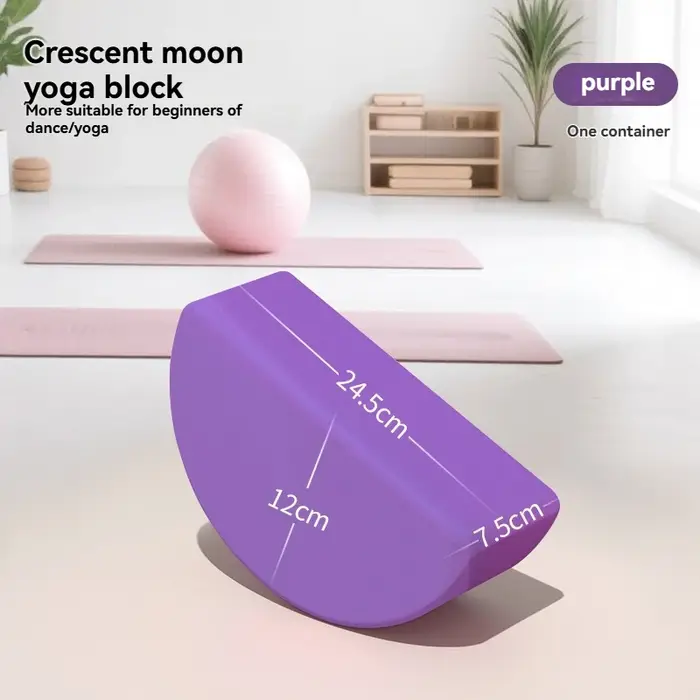 Bloc de yoga antidérapant demi-rond