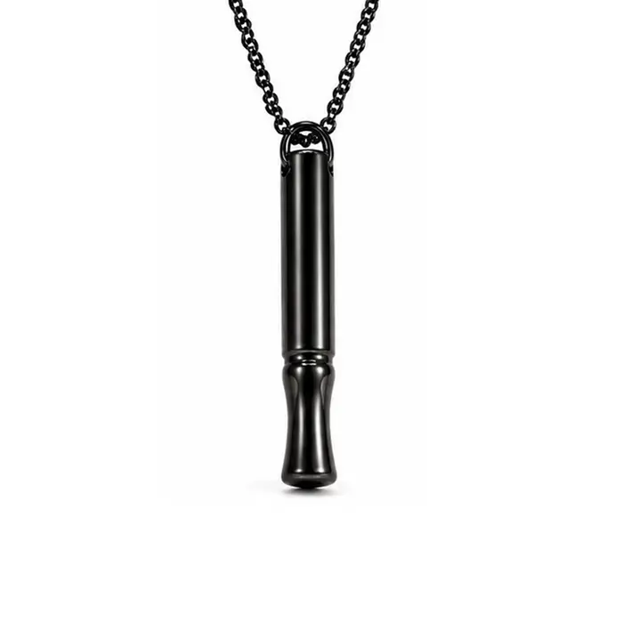 Collier de respiration par la pleine conscience, pendentif anti-stress en acier inoxydable, collier