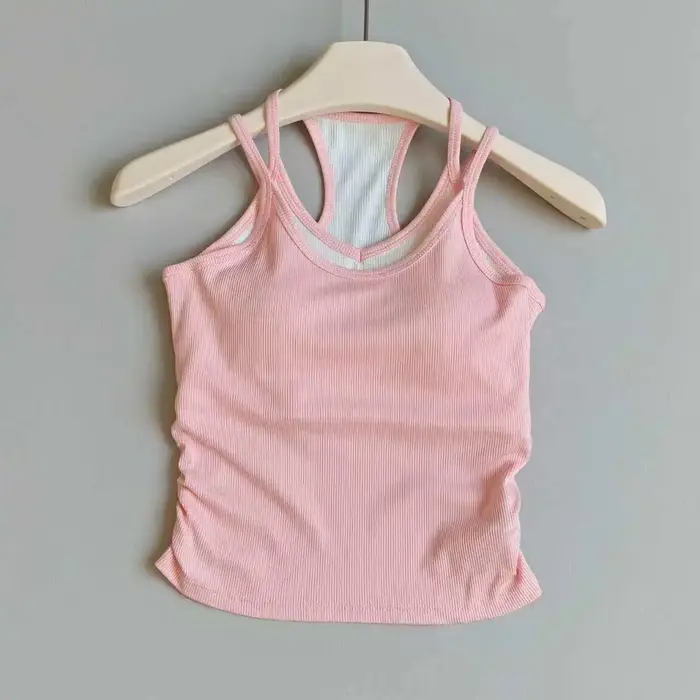 Veste de yoga avec coussinet de poitrine antichoc
