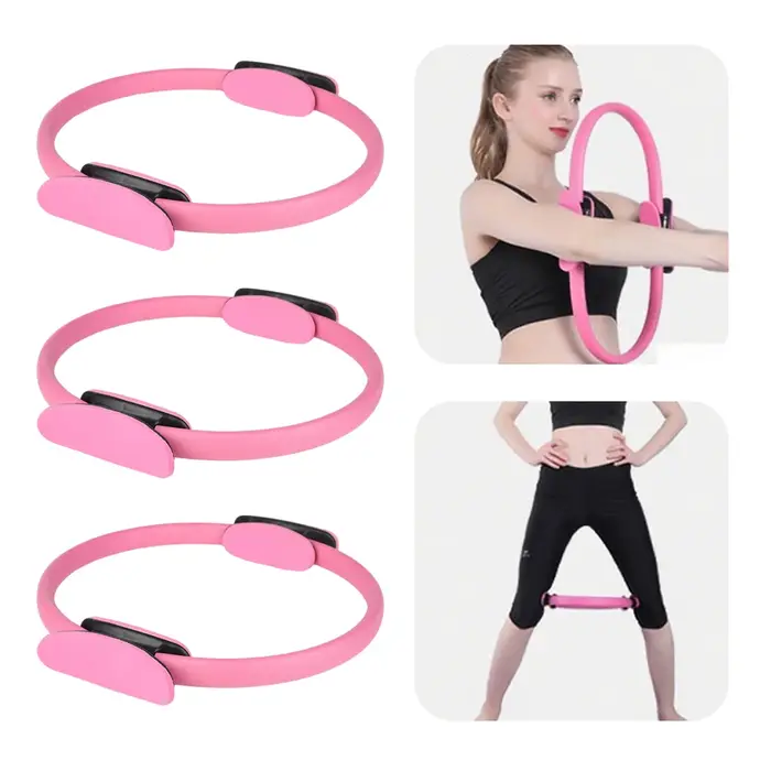 Anneau de Pilates, anneaux de Yoga avec poignées antidérapantes
