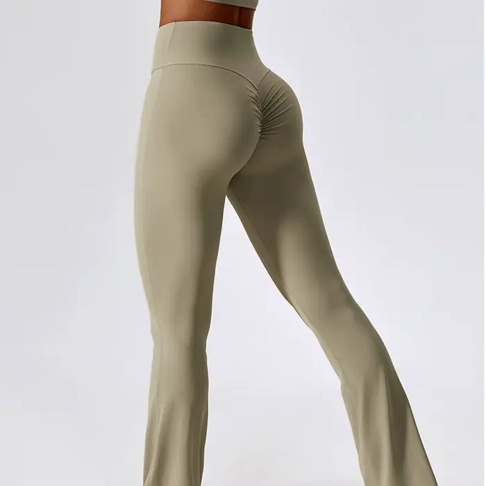 Leggings évasés taille haute pour femmes, pantalons de yoga, pantalons à jambes larges, pantalons év