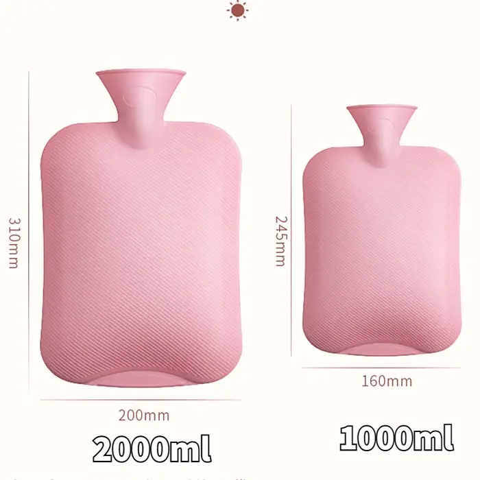 Sac à eau chaude en peluche réutilisable pour filles, compresse chaude, crampes menstruelles, 3,1000