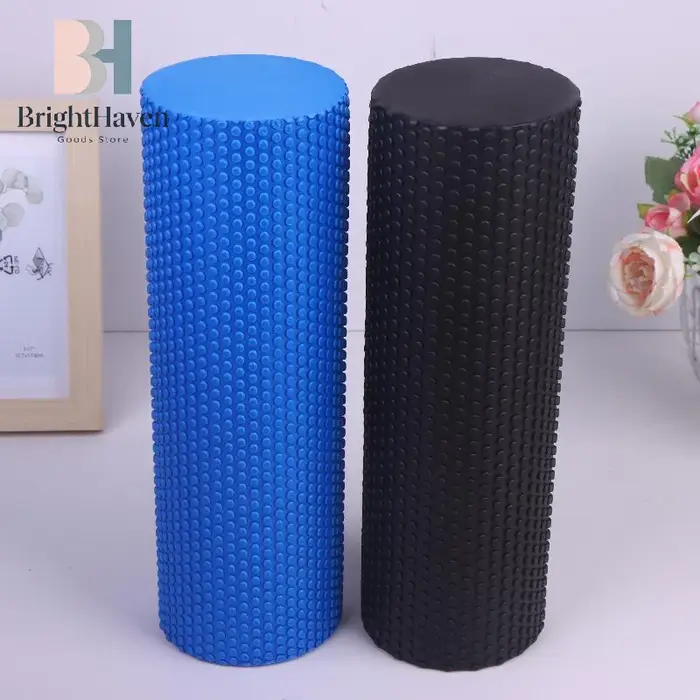 Rouleau de yoga rond en mousse EVA pour exercices de Pilates