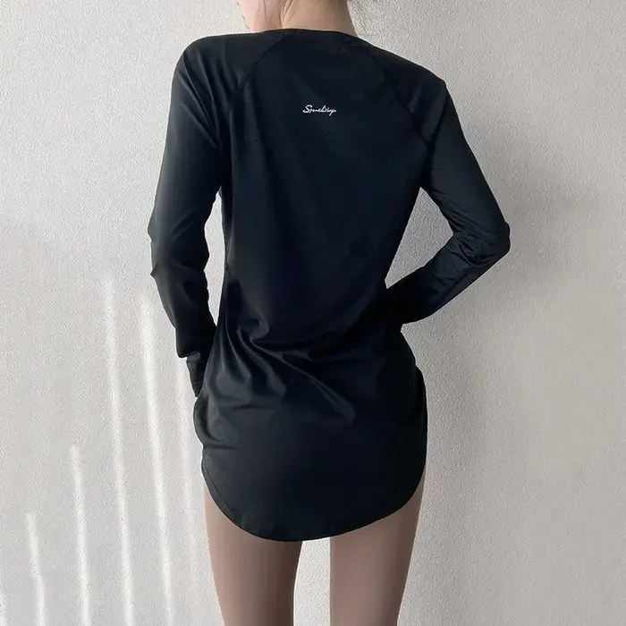 Vêtements de yoga à manches longues pour femmes, vêtements de sport pour femmes, chemisiers de cours
