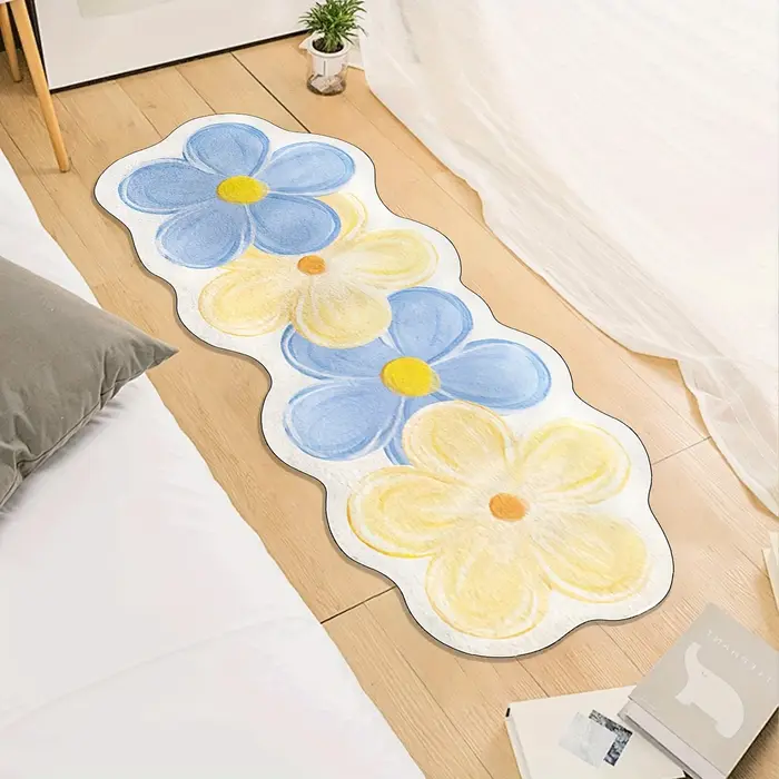 VIKAMA Tapis à motif floral frais et unique
