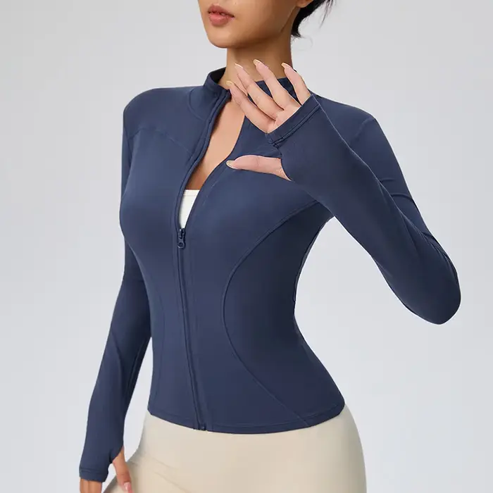 Veste de sport Pilates d'automne 2025 à séchage rapide pour femme – Idéal pour les entraînements de gymnastique et la course en plein air