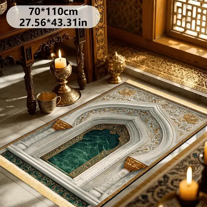 Tapis de prière de luxe VIKAMA à franges